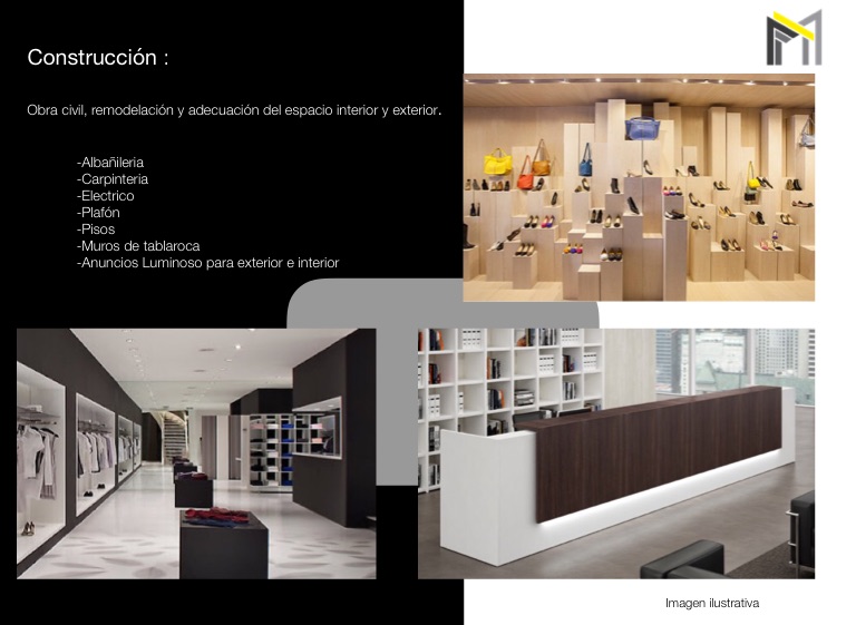 Diseño y construcción de locales comerciales/ interiorismo en madera ...