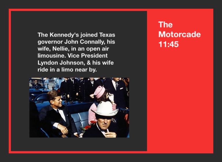 JFK Timeline - Screen 3 On FlowVella - Presentation Software For Mac ...