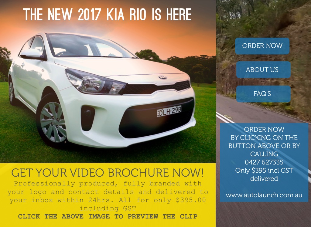 2017 Kia Rio Video Brochure on FlowVella Presentation Software for