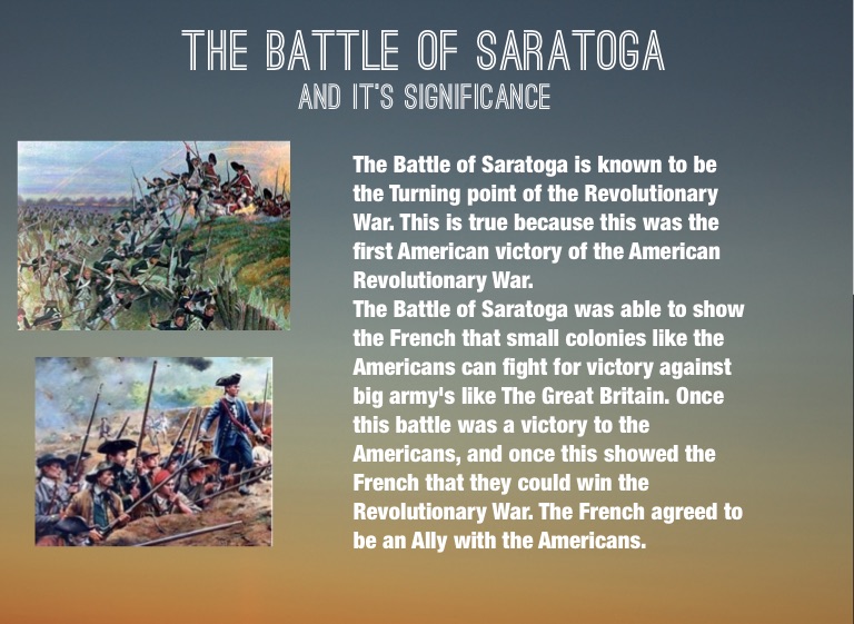 The Battle Of Saratoga Tour Guide Screen 9 On Flowvella