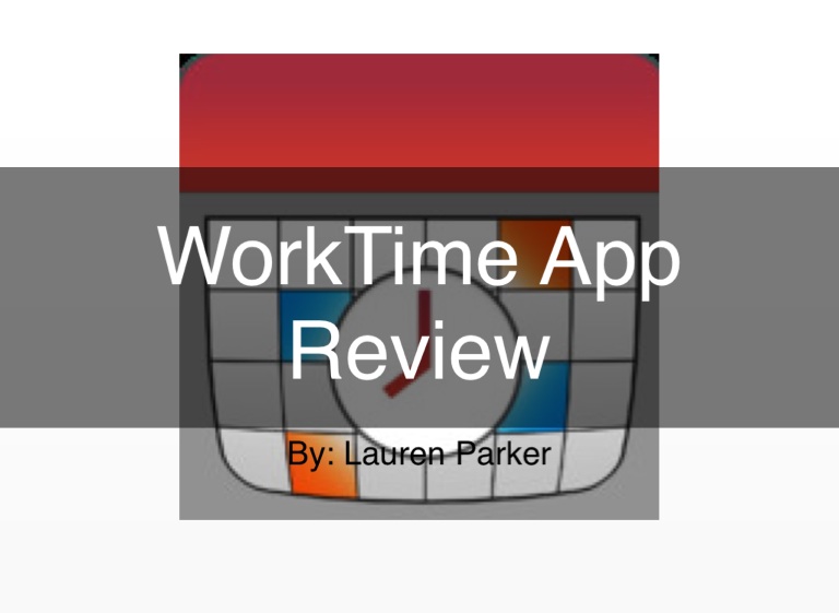 worktime application service name