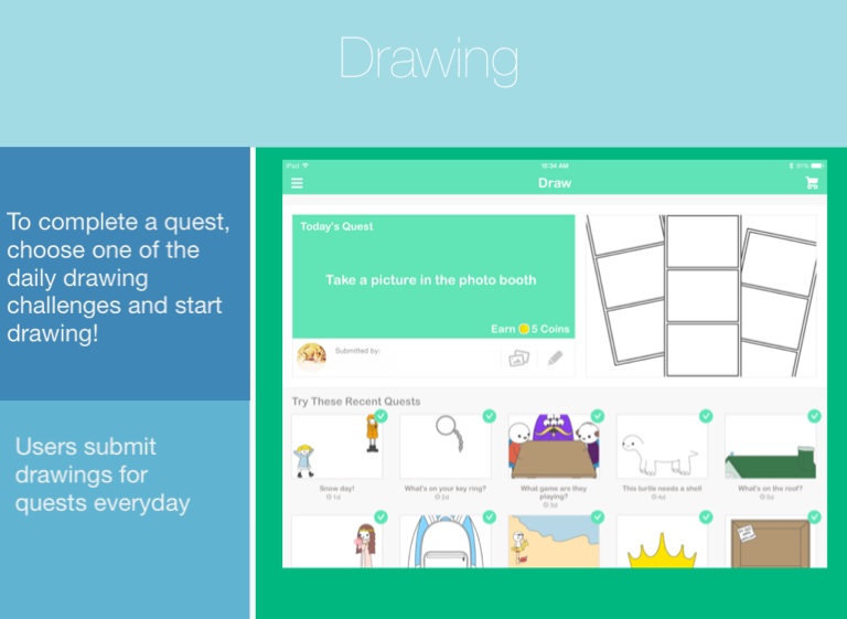 Draw Quest Review Screen 4 on FlowVella Presentation Software for Mac iPad and iPhone