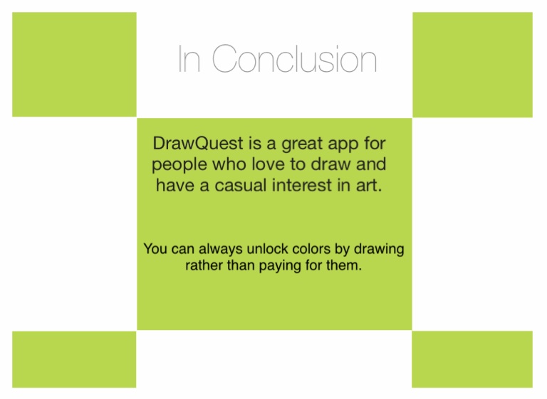 Draw Quest Review Screen 9 on FlowVella Presentation Software for Mac iPad and iPhone