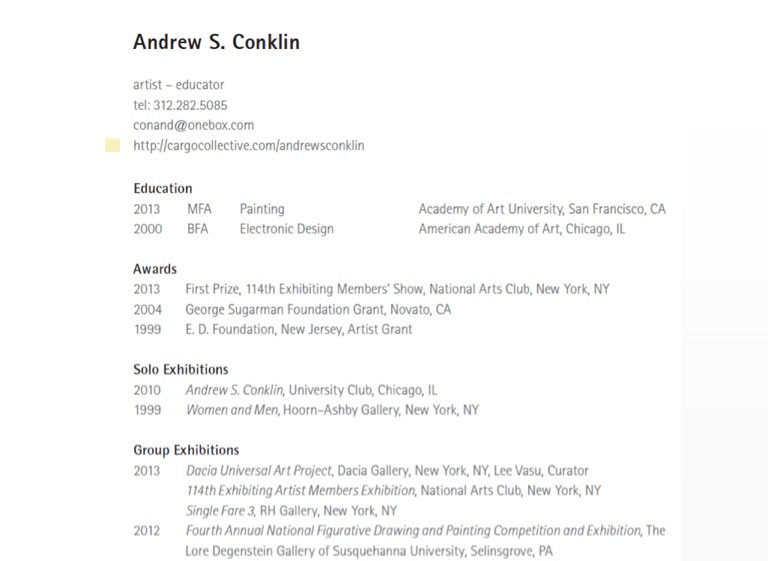 Andrew S. Conklin Painter