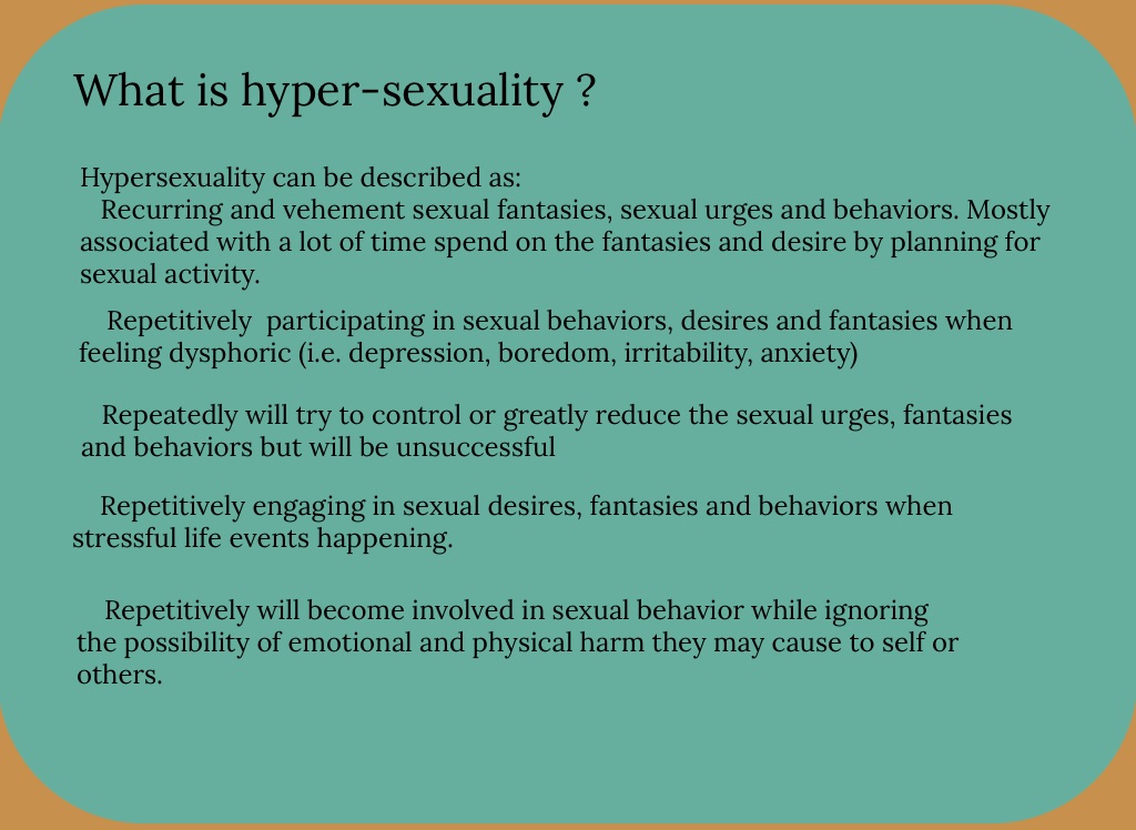 hyper sexuality