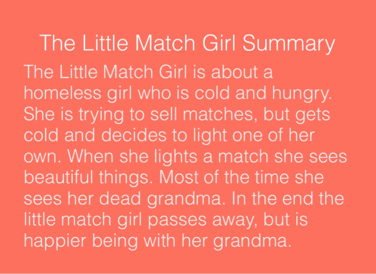 The Little Match Girl Screen 2 on FlowVella Presentation Software