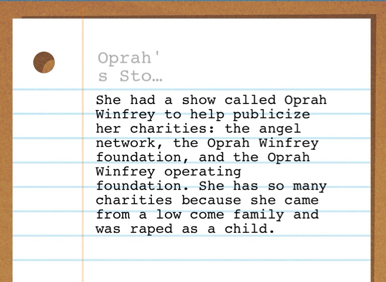 Oprah Winfrey Screen 3 on FlowVella Presentation Software for Mac