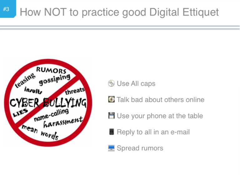 Digital Etiquette Screen 4 on FlowVella Presentation Software for