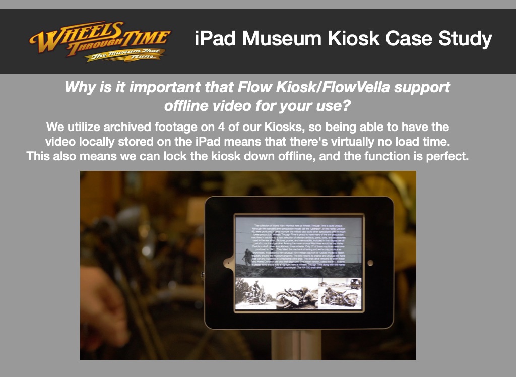 iPad Museum Kiosk for Wheels Through Time - Screen 5 on FlowVella