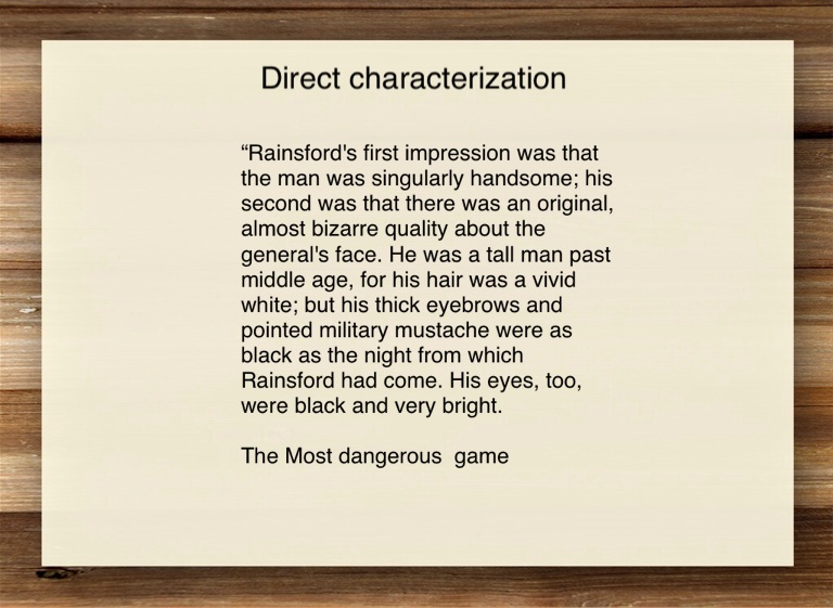 rainsford character traits