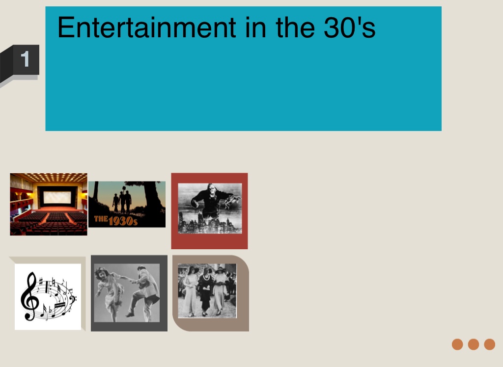 Entertainment Of The 1930s On Flowvella