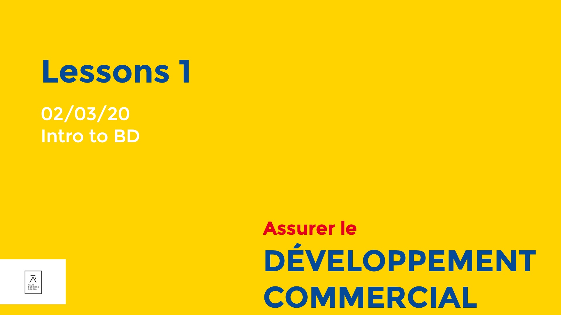 ASSURER LE DÉVELOPPEMENT COMMERCIAL - BAC+4 MKT COM 2 + EBUS 1 19-20 ...