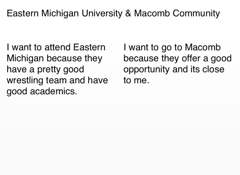 College Search Project on FlowVella Presentation Software for Mac