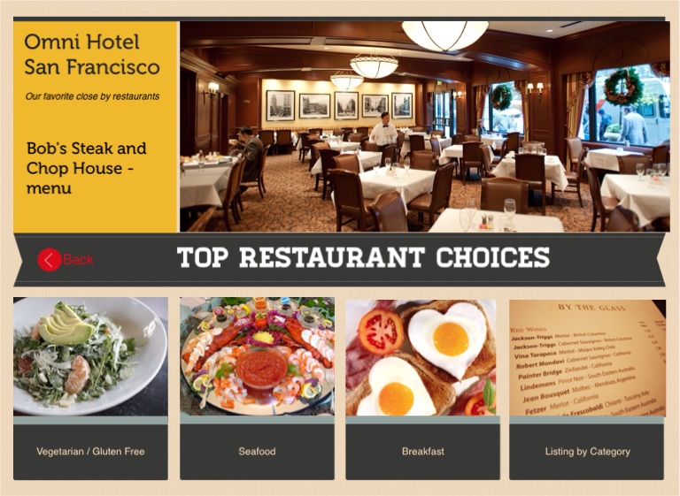 Omni San Francisco Restaurant Choices Copy - Screen 38 On Flowvella 