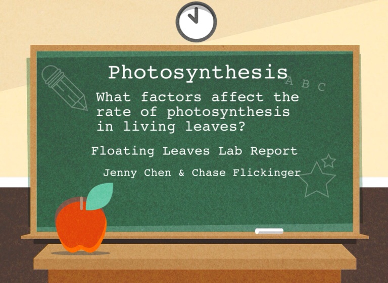 Photosynthesis Lab Report on FlowVella Presentation Software for Mac