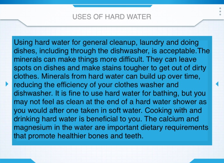 HARD AND SOFT WATER PROS AND CONS Screen 4 on FlowVella