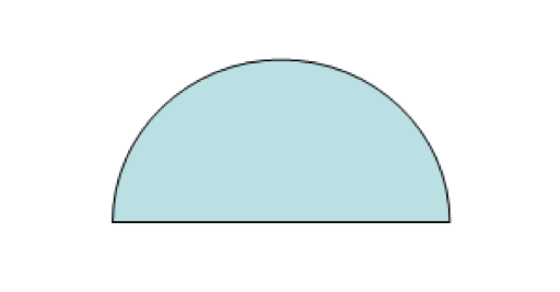 Половина окружности. Геометрические фигуры полукруг. Геометрическая фигура полукруг для детей. Полуокружность рисунок. Полуовал фигура.