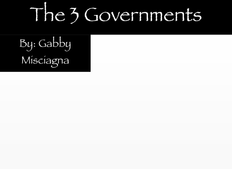 The 3 Governments Federal State And Local On FlowVella