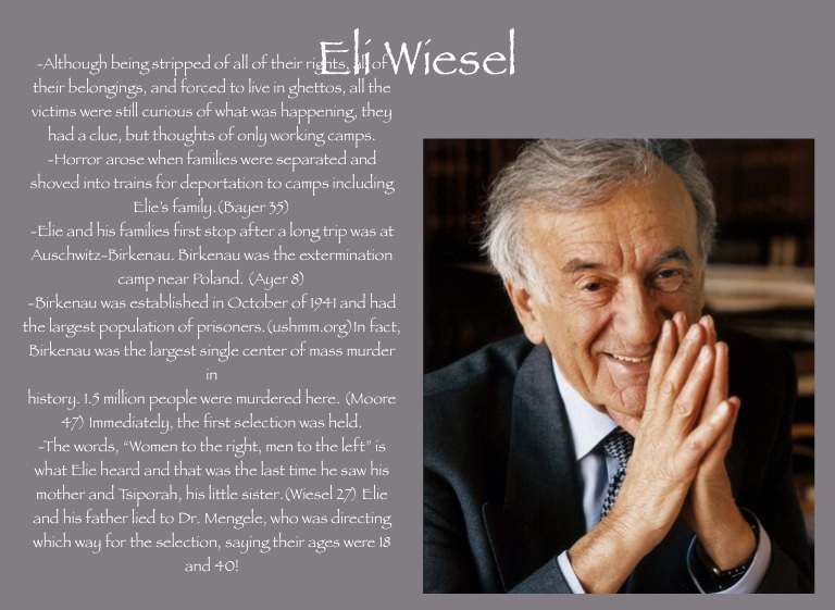 the holocaust and Eli Weisel - Screen 4 on FlowVella - Presentation ...