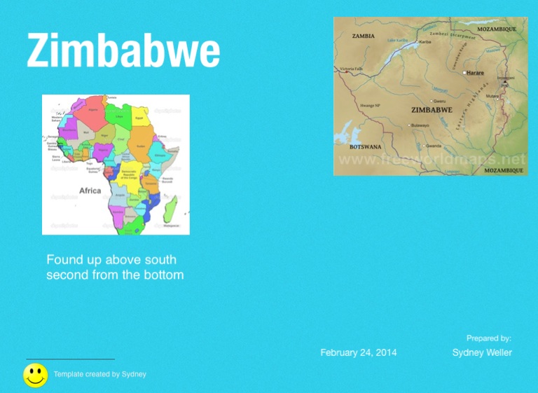 Population Visual Zimbabwe on FlowVella Presentation Software for Mac