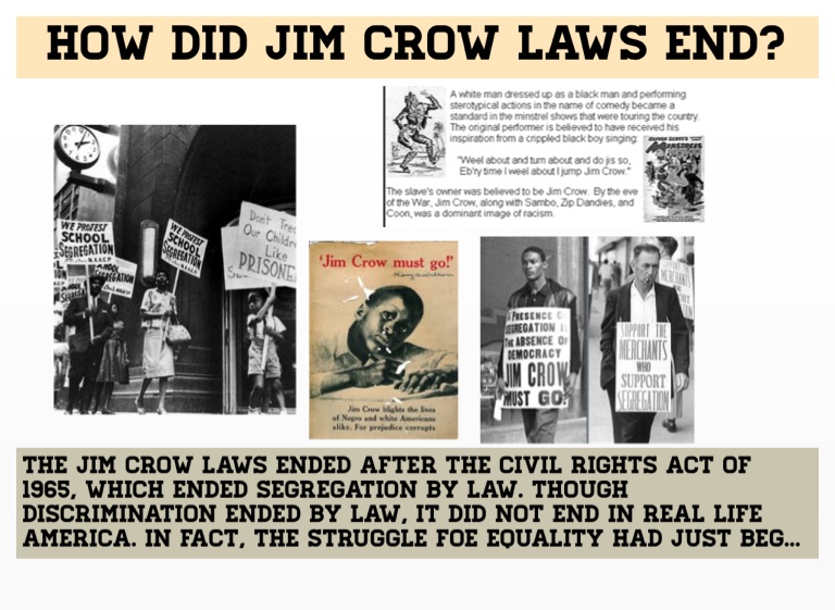 when did the jim crow laws start and end