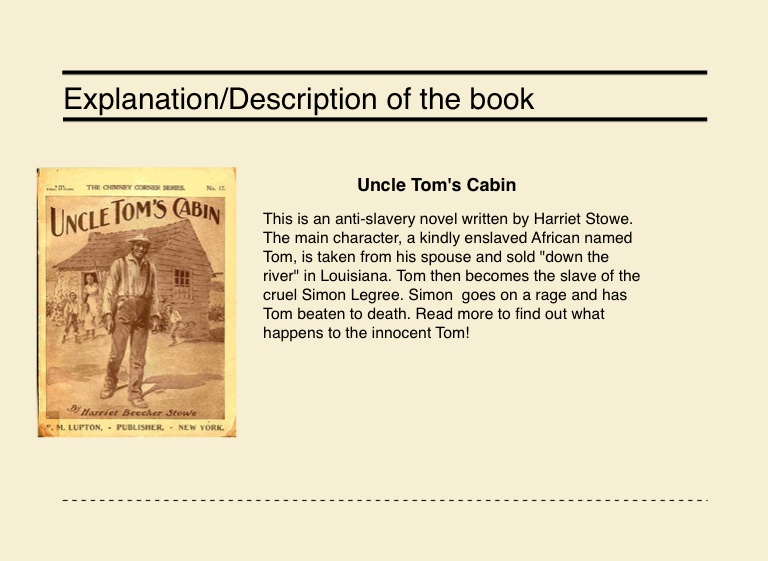 Uncle Tom S Cabin Screen 2 On Flowvella Presentation Software