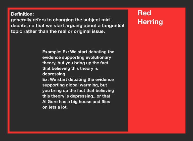 3 red herring logical fallacy