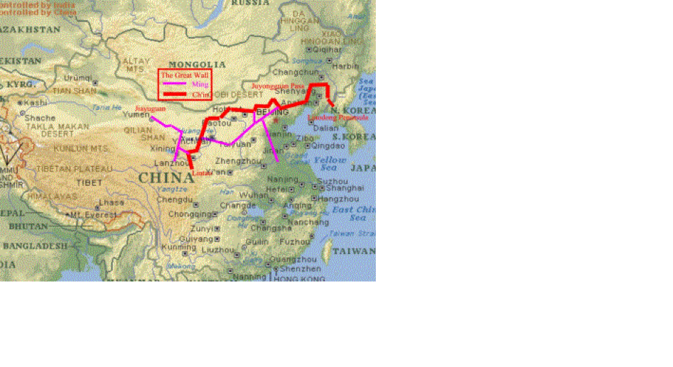 Где была построена великая стена на карте. Великая китайская стена на карте Евразии. Великая китайская стена местоположение. Великая китайская стена местоположение на карте.