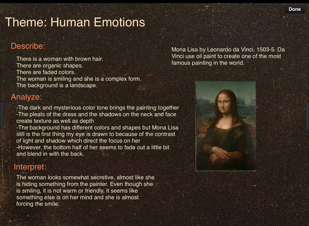 The Mona Lisa - Screen 3 on FlowVella - Presentation Software for