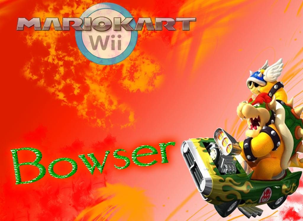 Super Mario Mario Kart Wii Bowser Set