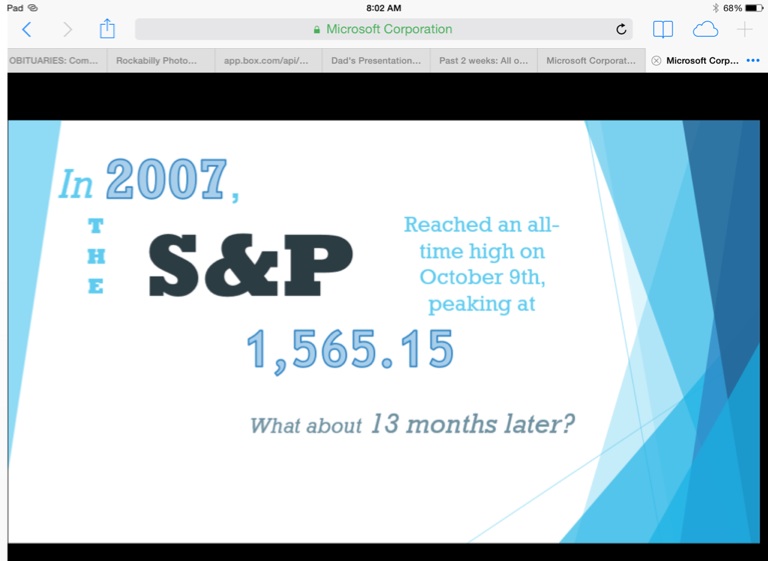 S&P on FlowVella - Presentation Software for Mac iPad and iPhone