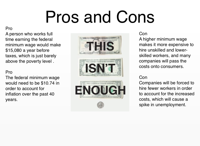 pros and cons of raising minimum wage