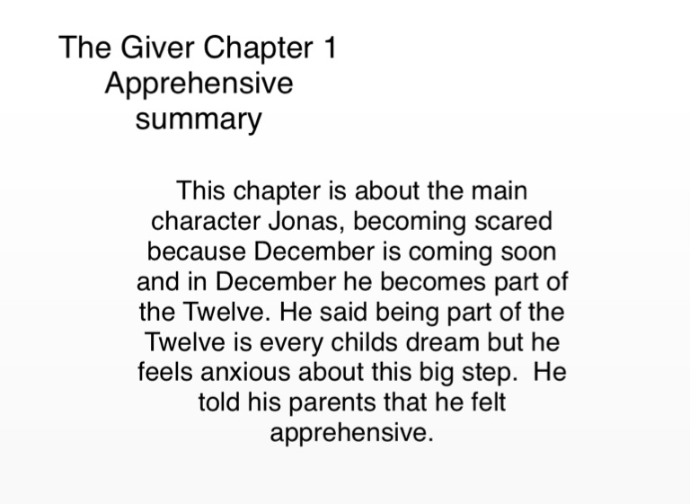 thesis in the giver