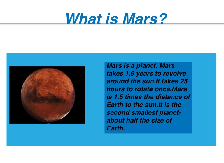 mars second smallest planet