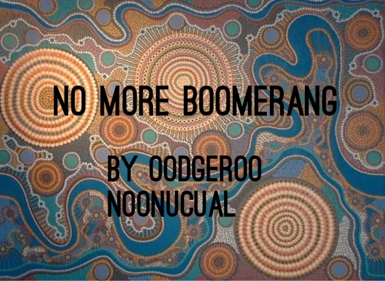 no more boomerang poem essays