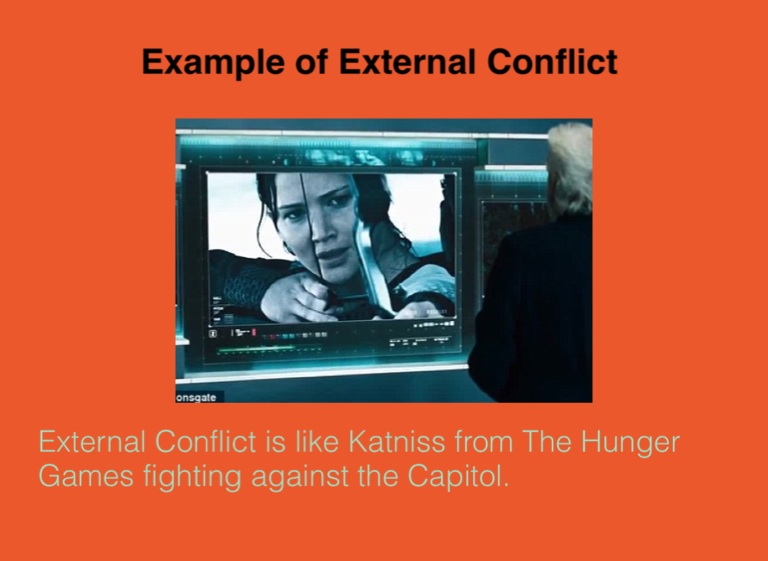 the conflict of the hunger games
