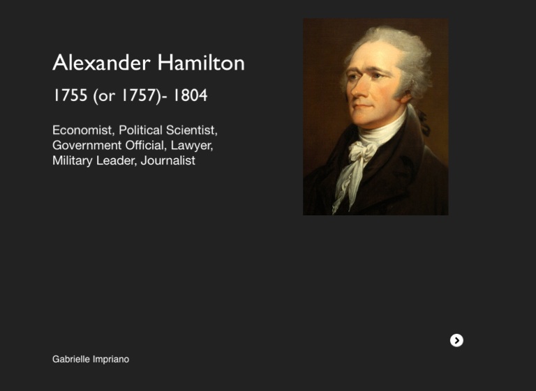 Alexander Hamilton On Flowvella - Presentation Software For Mac Ipad 