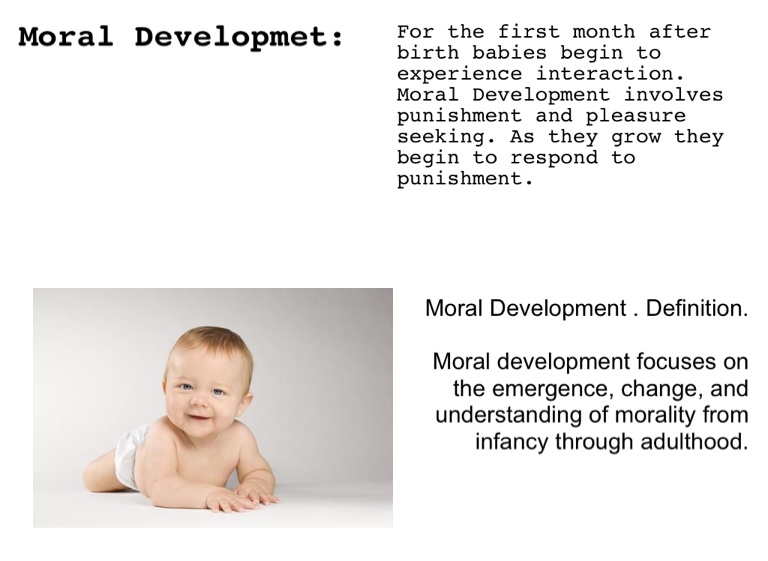 moral development 0 6 months