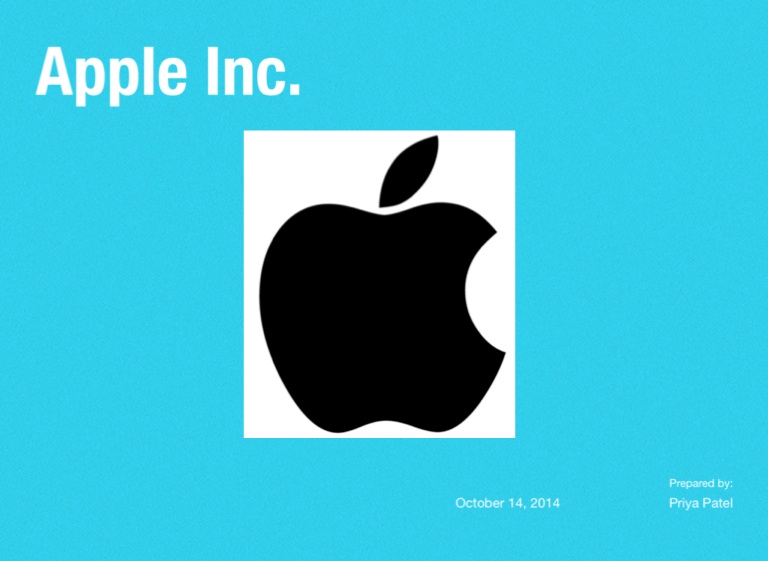 Apple Stocks by Priya Patel on FlowVella Presentation Software for