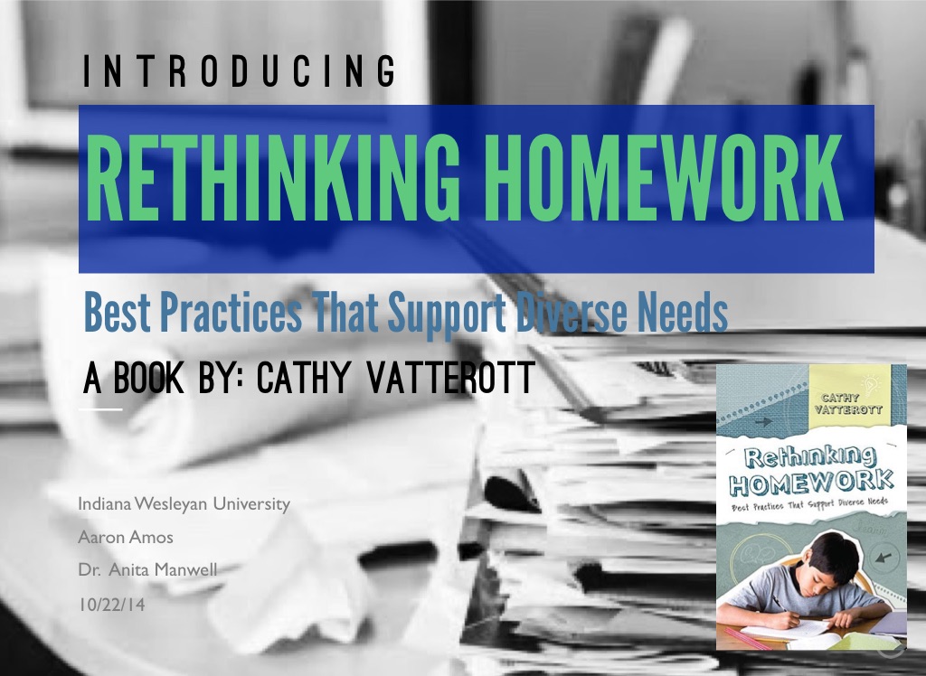 rethinking homework cathy vatterott