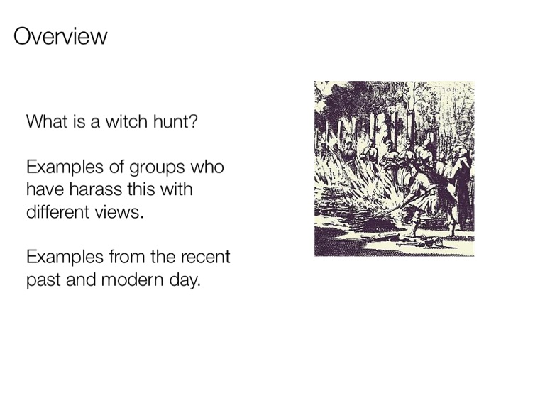 Modern Witch Hunts Screen 2 on FlowVella Presentation Software for