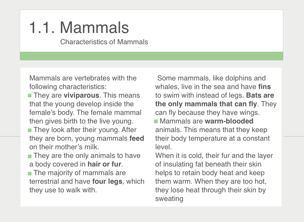 Science, 5th Unit 2 (part 1 - Vertebrates Animals - Screen 8 on FlowVella -  Presentation Software for Mac iPad and iPhone