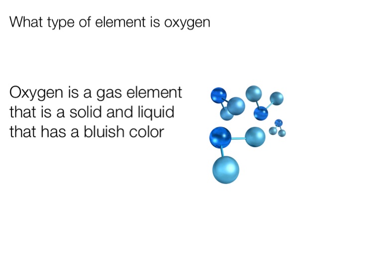 The Element Oxygen - Screen 3 On Flowvella - Presentation Software For 