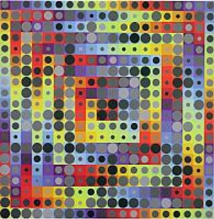 Victor Vasarely, Vonal-Stri (1975)