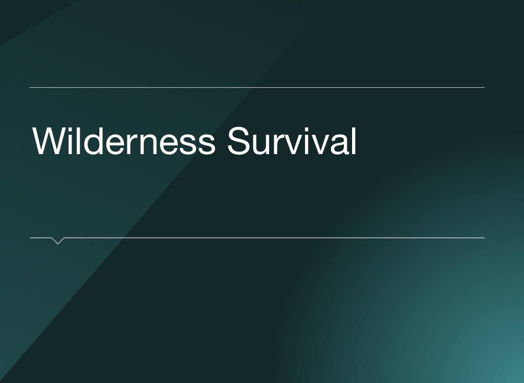 Wilderness Survival Quiz on FlowVella Presentation Software for Mac