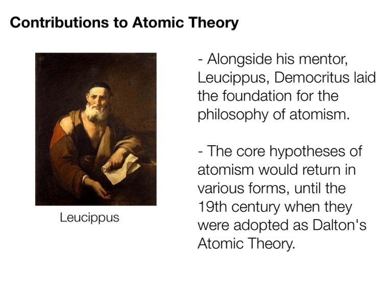 democritus atomic theory
