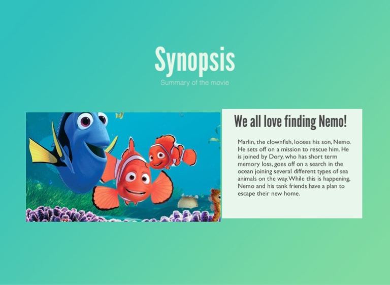 Finding Nemo Summary
