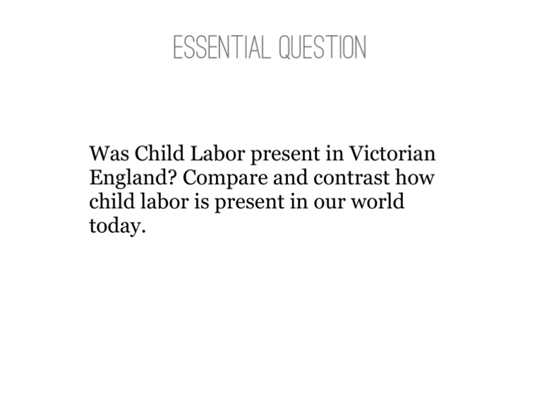 Oliver Twist Child Labor Project Screen 2 on FlowVella