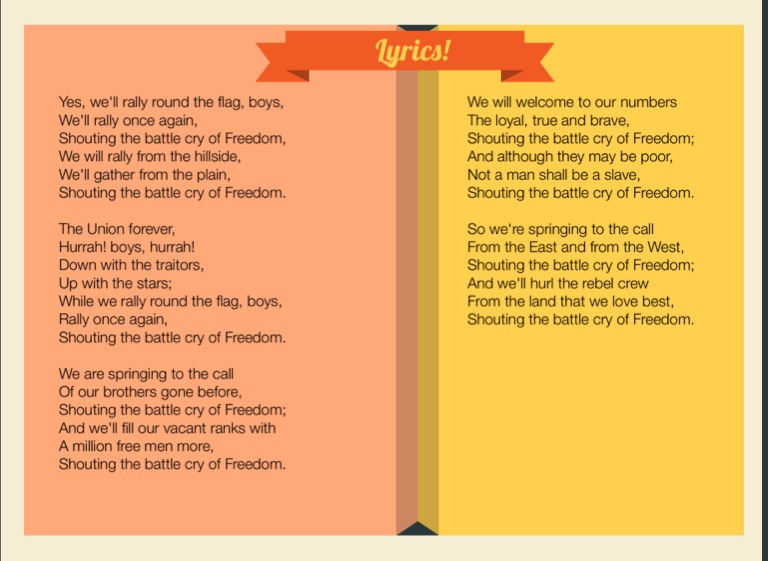 lyrics to battle cry of freedom