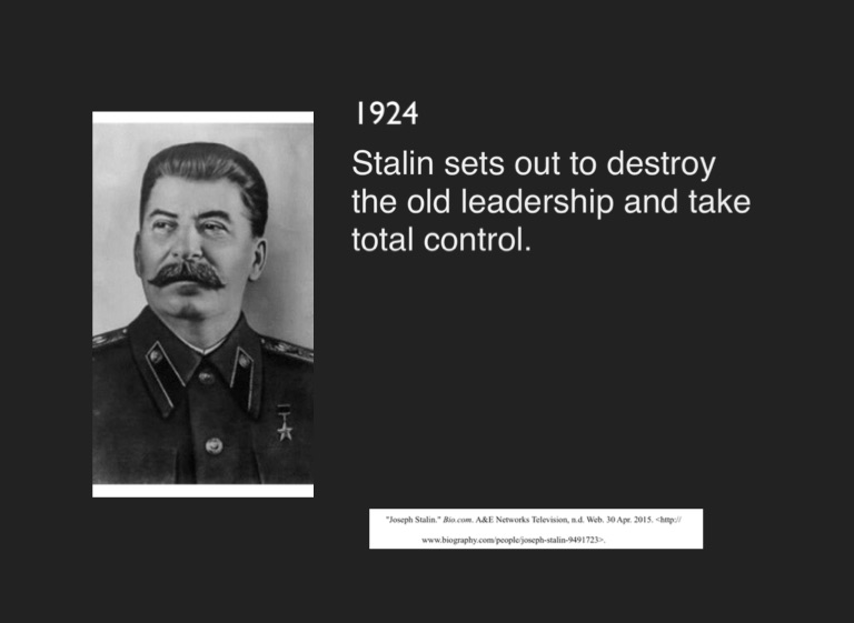 Joseph Stalin, Pt. 2 - Screen 2 on FlowVella - Presentation Software ...